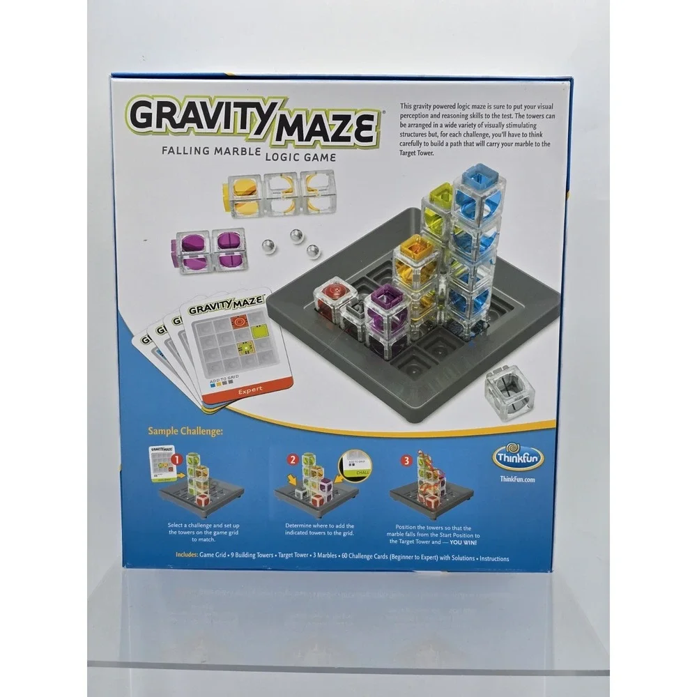 ThinkFun‎ Gravity Maze - Falling Marble Run Logic Game - STEM Toy Ages 8+